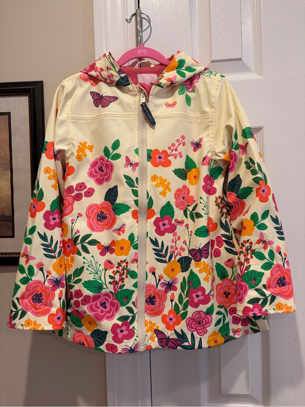 Stephen Joseph Floral Hooded Raincoat in Butterfly Print 🌸🦋☔️